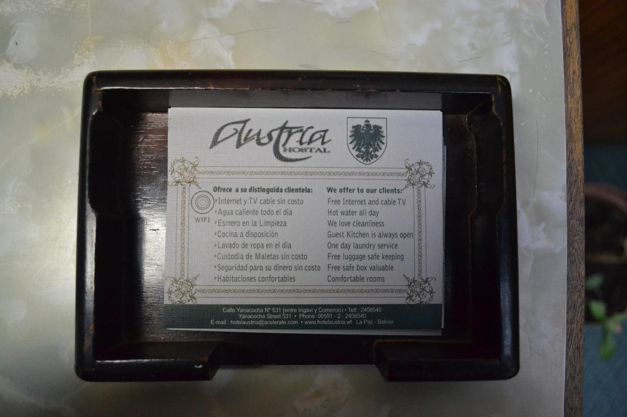Hostal Austria La Paz Kültér fotó